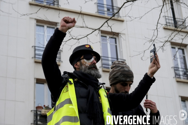 Jerome Rodrigues, Gilets Jaunes, Yellow Vest, acte XII Paris.