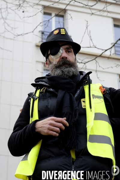 Jerome Rodrigues, Gilets Jaunes, Yellow Vest, acte XII Paris.