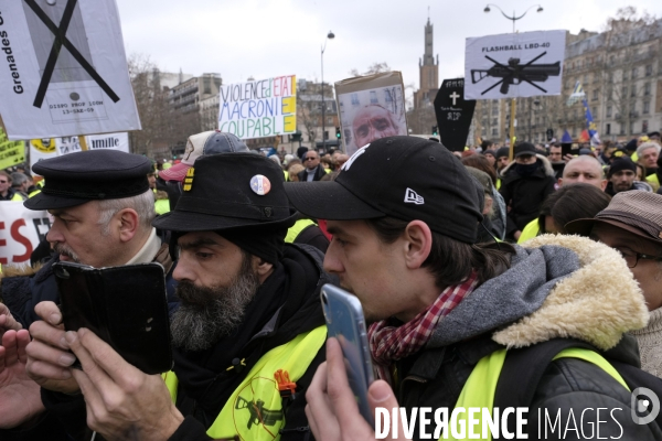 Jerome Rodrigues, Gilets Jaunes, Yellow Vest, acte XII Paris.