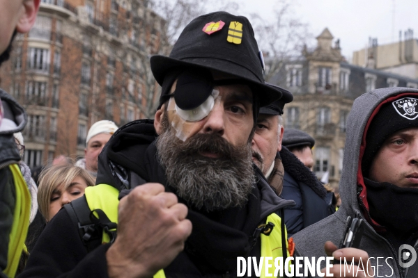 Jerome Rodrigues, Gilets Jaunes, Yellow Vest, acte XII Paris.