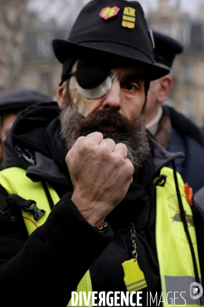 Jerome Rodrigues, Gilets Jaunes, Yellow Vest, acte XII Paris.