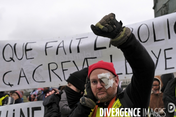 Jerome Rodrigues, Gilets Jaunes, Yellow Vest, acte XII Paris.