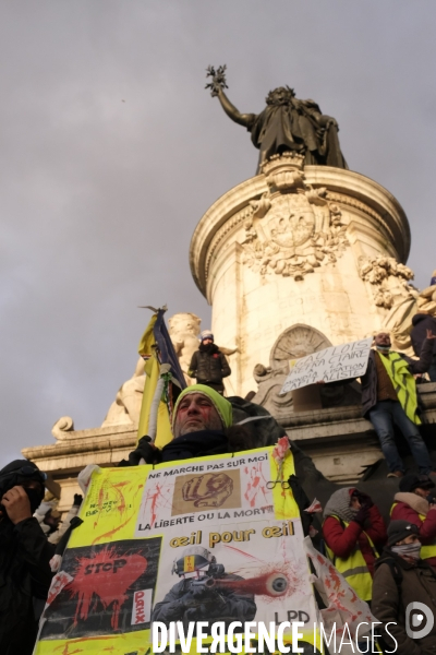 Jerome Rodrigues, Gilets Jaunes, Yellow Vest, acte XII Paris.