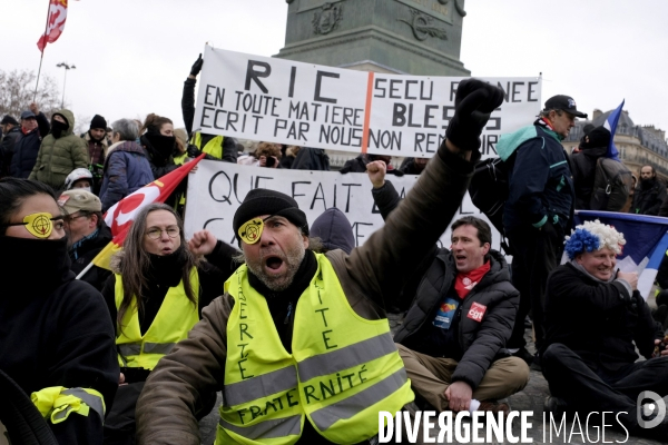 Jerome Rodrigues, Gilets Jaunes, Yellow Vest, acte XII Paris.