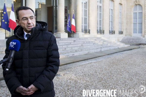 Les chefs des groupes politiques de l Assemblée Nationale reçus à l Elysée.