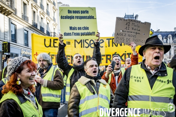 Manifestation Interprofessionnelle + Gilets Jaunes - Paris - 05.02.2019