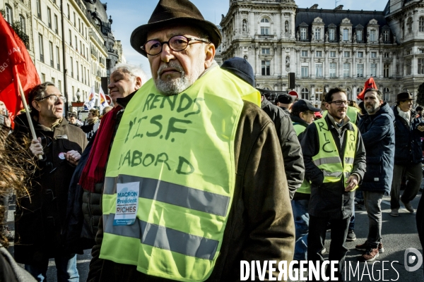 Manifestation Interprofessionnelle + Gilets Jaunes - Paris - 05.02.2019