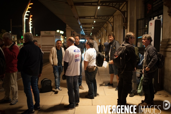 Une délégation de l usine Ford Europe Industries de Blanquefort (FAI) au Mondial de l auto à Paris, à l appel des syndicats CGT et CFTC.