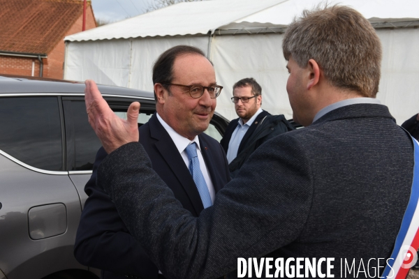 François Hollande aux voeux de Lespesses