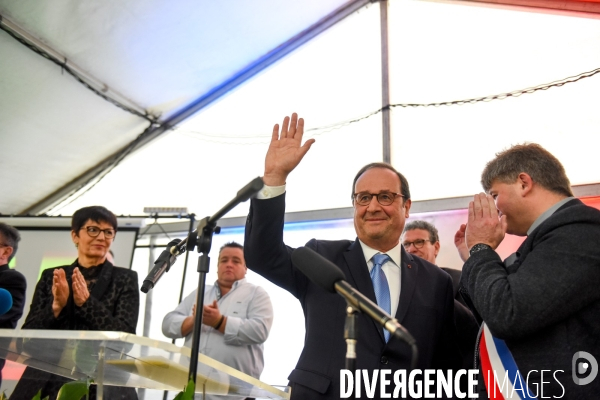 François Hollande aux voeux de Lespesses