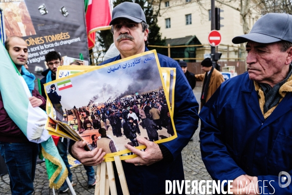 Manifestation en soutien au peuple iranien