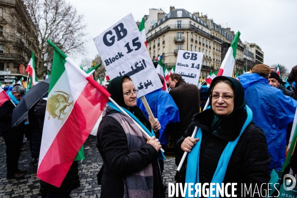 Manifestation en soutien au peuple iranien