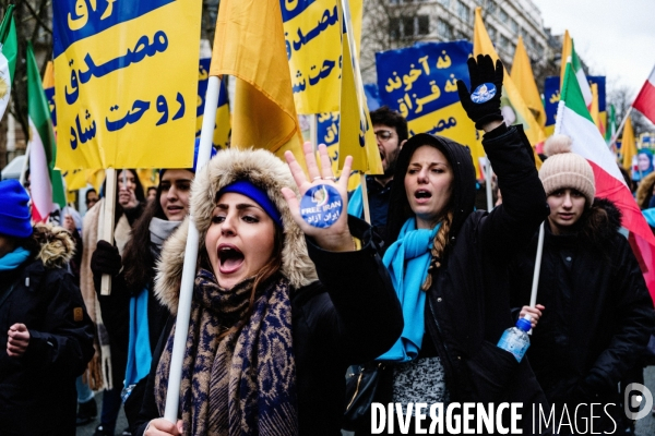 Manifestation en soutien au peuple iranien