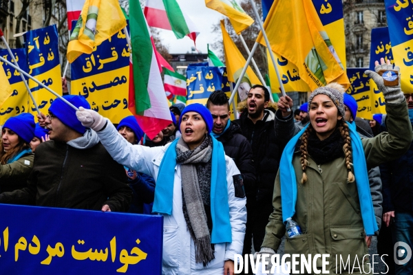 Manifestation en soutien au peuple iranien