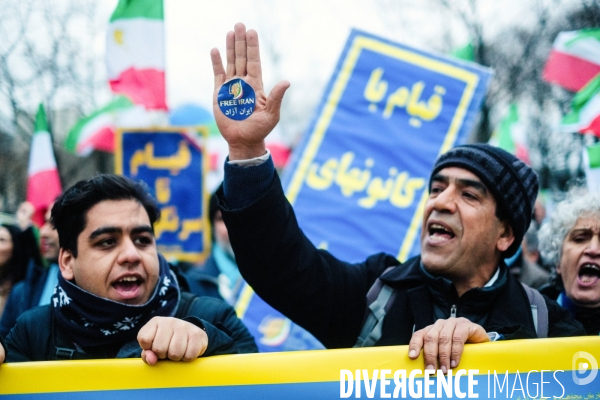 Manifestation en soutien au peuple iranien