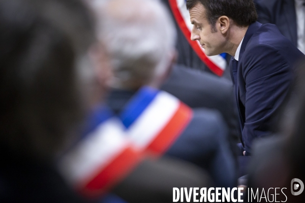 Emmanuel Macron : Grand Débat à Souillac , Lot