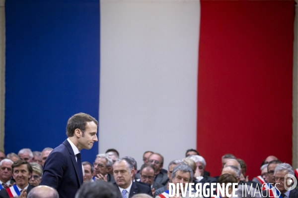 Emmanuel Macron : Grand Débat à Souillac , Lot