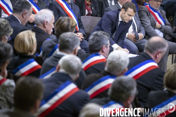 Emmanuel Macron : Grand Débat à Souillac , Lot