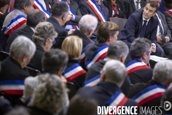 Emmanuel Macron : Grand Débat à Souillac , Lot