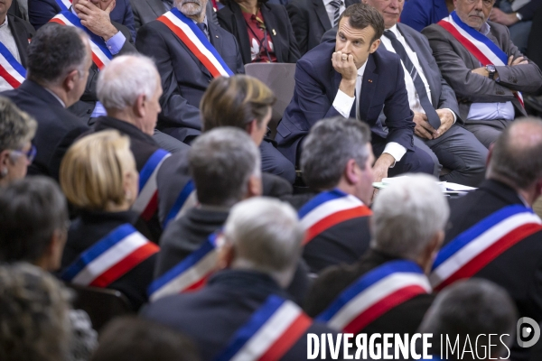 Emmanuel Macron : Grand Débat à Souillac , Lot