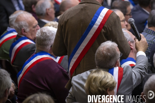 Emmanuel Macron : Grand Débat à Souillac , Lot