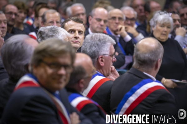 Emmanuel Macron : Grand Débat à Souillac , Lot