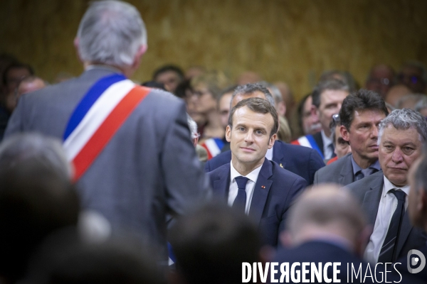 Emmanuel Macron : Grand Débat à Souillac , Lot