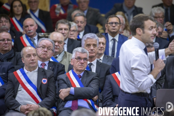 Emmanuel Macron : Grand Débat à Souillac , Lot