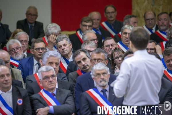 Emmanuel Macron : Grand Débat à Souillac , Lot