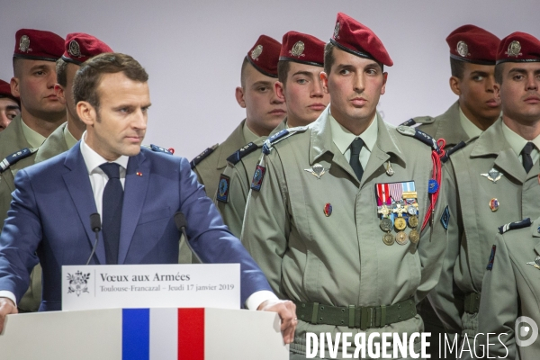 Emmanuel Macron : Voeux aux armées à Toulouse