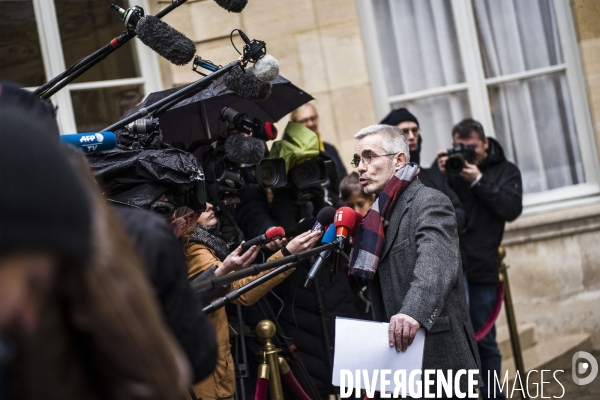 Grand débat, Edouard Philippe reçoit les organisations syndicales et patronales.