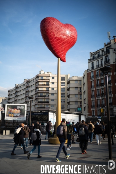 Sculpture Coeur de Paris Porte de Clignancourt