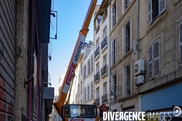 Déconstruction Rue de la Palud à Marseille