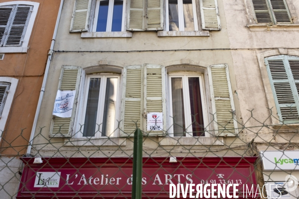 La rue d Aubagne à MArseille, 3 mois après le drame