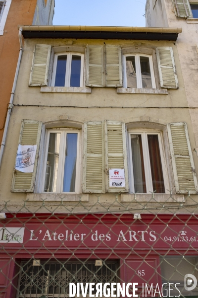 La rue d Aubagne à MArseille, 3 mois après le drame