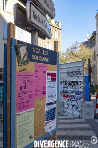 La rue d Aubagne à MArseille, 3 mois après le drame