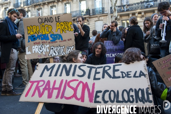 Manifestaion des lycéens ey des étudiants pour le climat