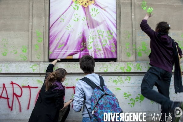 Manifestaion des lycéens ey des étudiants pour le climat