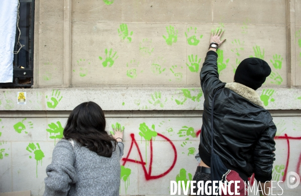 Manifestaion des lycéens ey des étudiants pour le climat