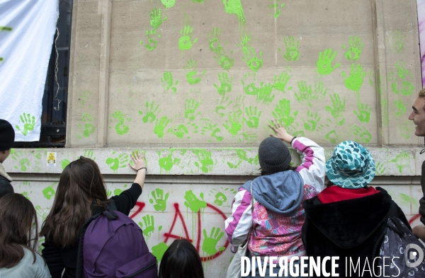 Manifestaion des lycéens ey des étudiants pour le climat