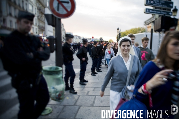 Visite du Pape Benoit XVI à Paris