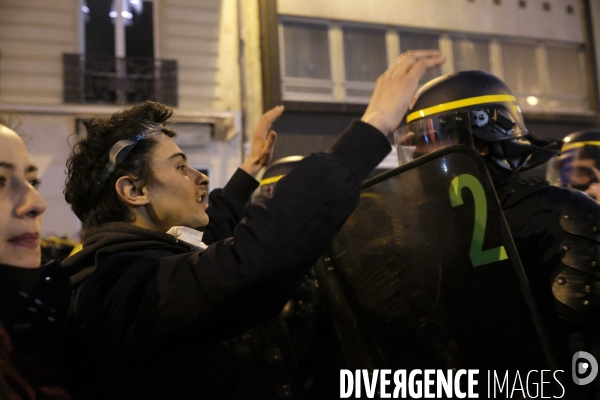 Gilets Jaunes Paris Acte 14. French yellow vests (Gilets jaunes) Protest Paris. .