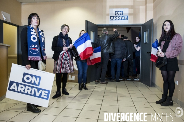 Meeting de Marine LE PEN pour les élections européennes.