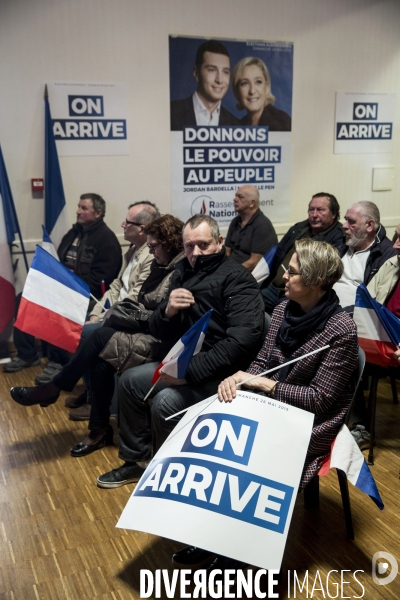 Meeting de Marine LE PEN pour les élections européennes.