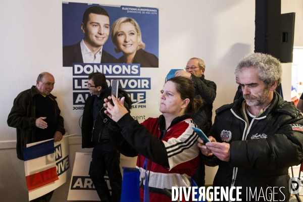 Meeting de Marine LE PEN pour les élections européennes.