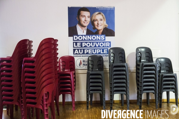 Meeting de Marine LE PEN pour les élections européennes.