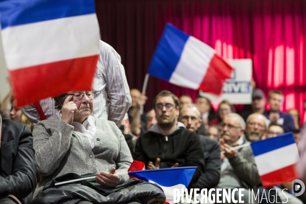 Meeting de Marine LE PEN pour les élections européennes.