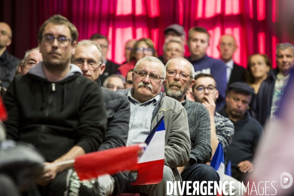 Meeting de Marine LE PEN pour les élections européennes.