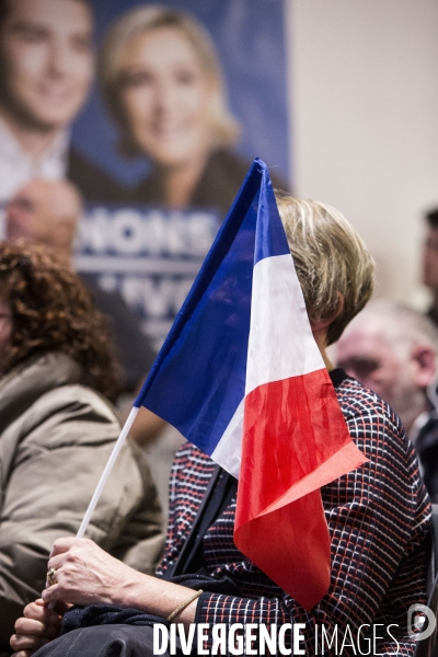 Meeting de Marine LE PEN pour les élections européennes.