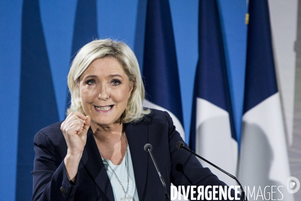 Meeting de Marine LE PEN pour les élections européennes.